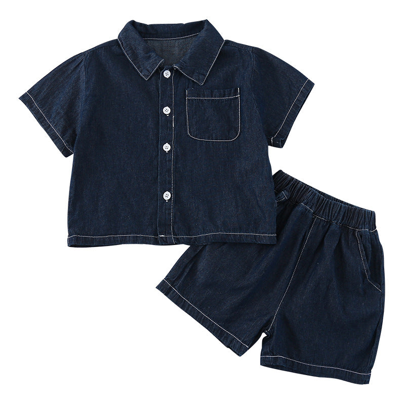 Siblings Summer Denim Suit Sets// Summer Denim Dress