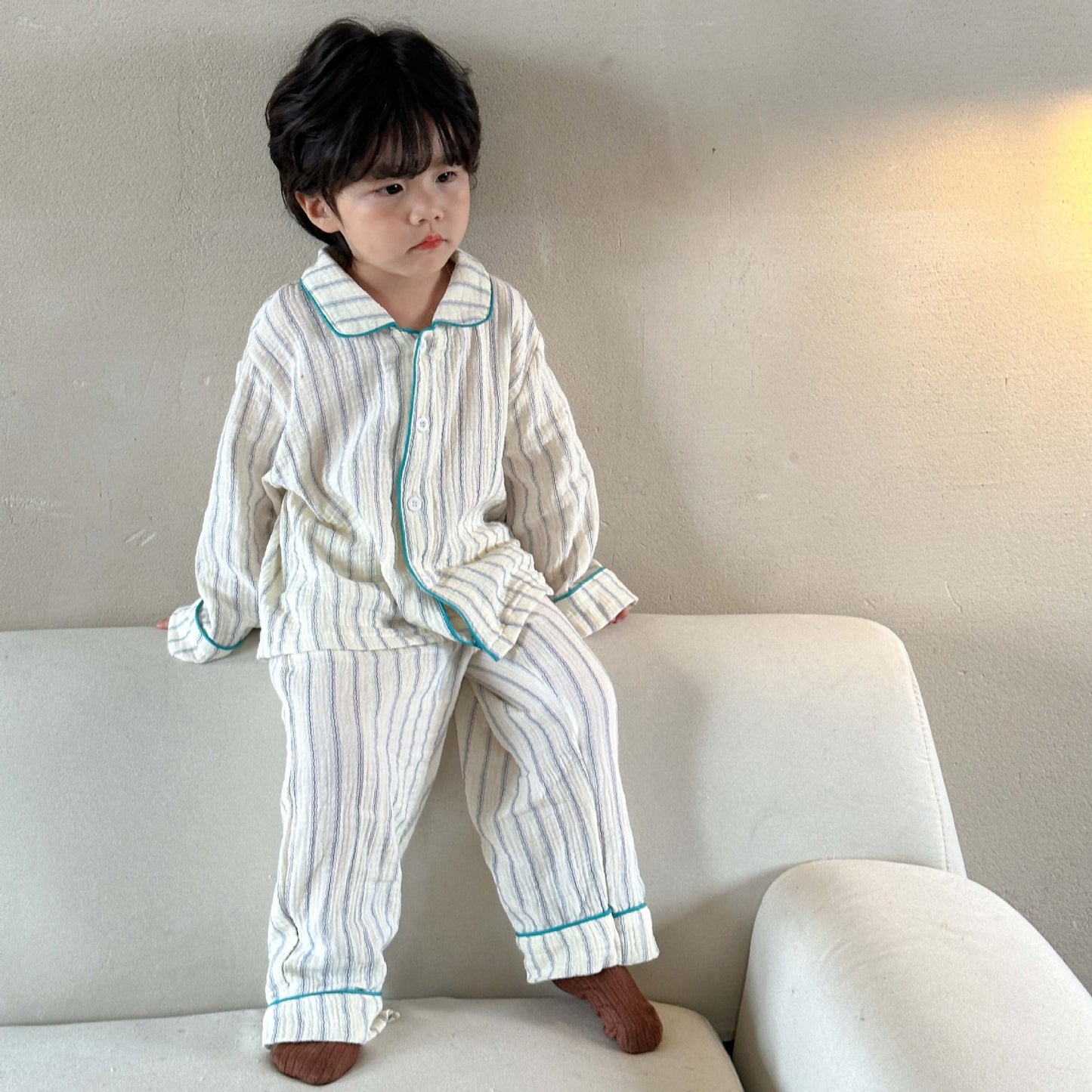 Siblings cotton Comfortable long-sleeved Pajamas