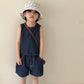 Siblings Denim Vest Shorts Sets// Denim Vest Skirt Sets