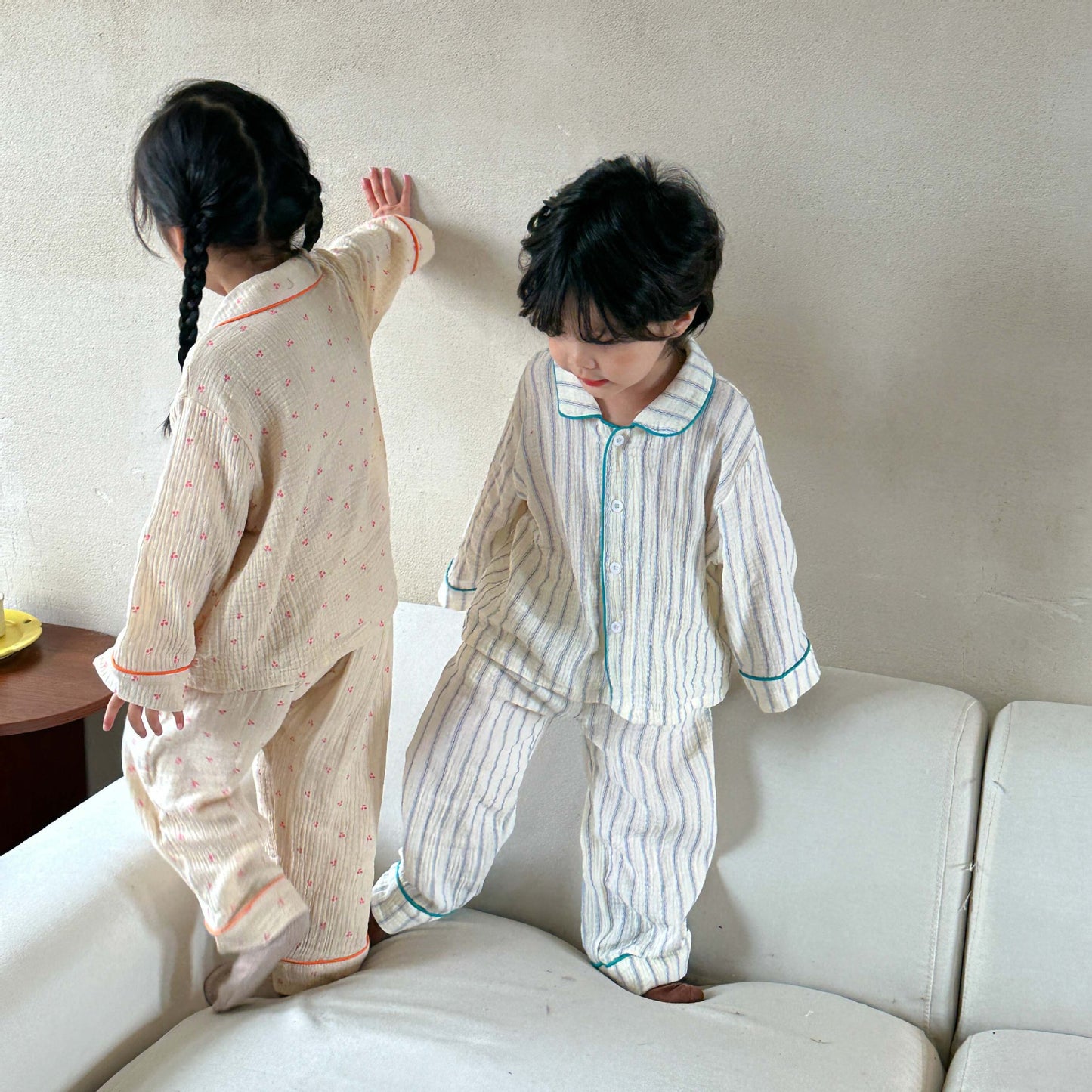 Siblings cotton Comfortable long-sleeved Pajamas