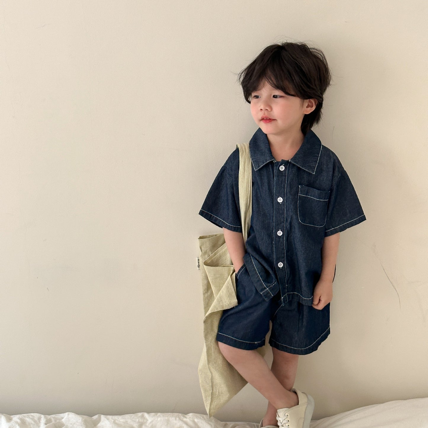 Siblings Summer Denim Suit Sets// Summer Denim Dress