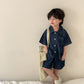 Siblings Summer Denim Suit Sets// Summer Denim Dress