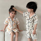 Siblings Comfortable Cotton Summer Short-Sleeved Pajamas