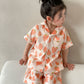 Siblings Cotton Comfortable Short-Sleeve Pajamas